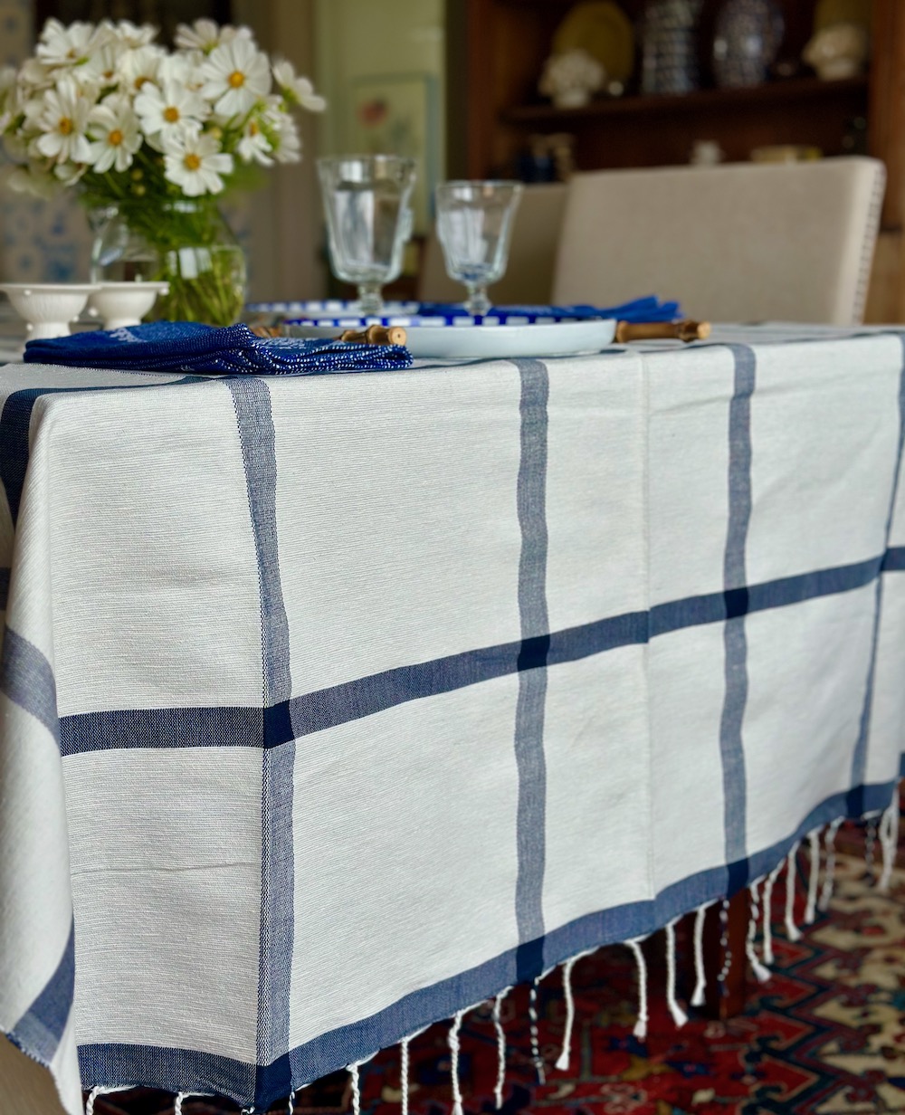 Windowpane Tablecloth - Image 2