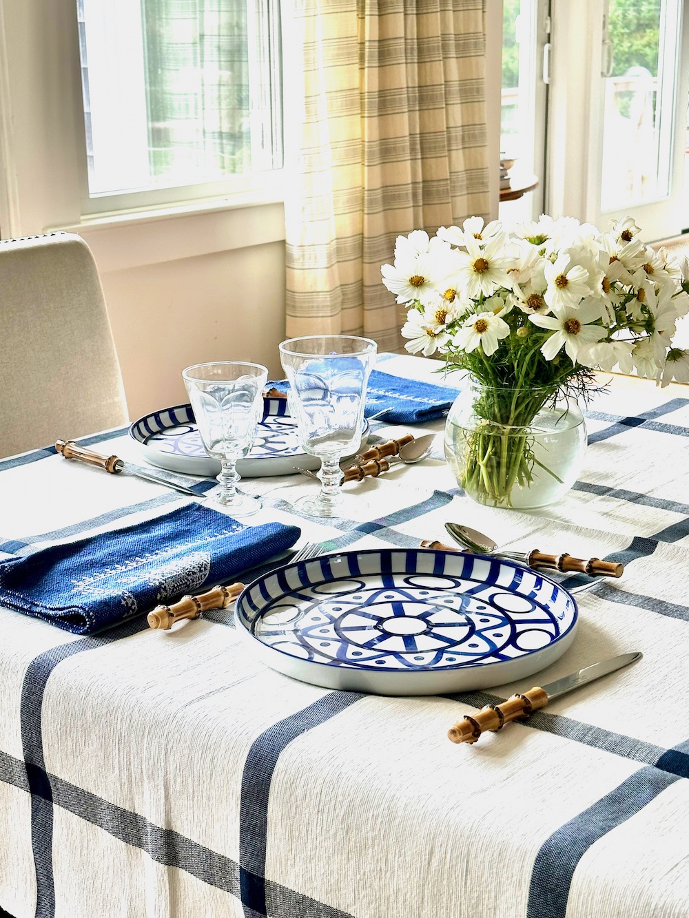 Windowpane Tablecloth - Image 6
