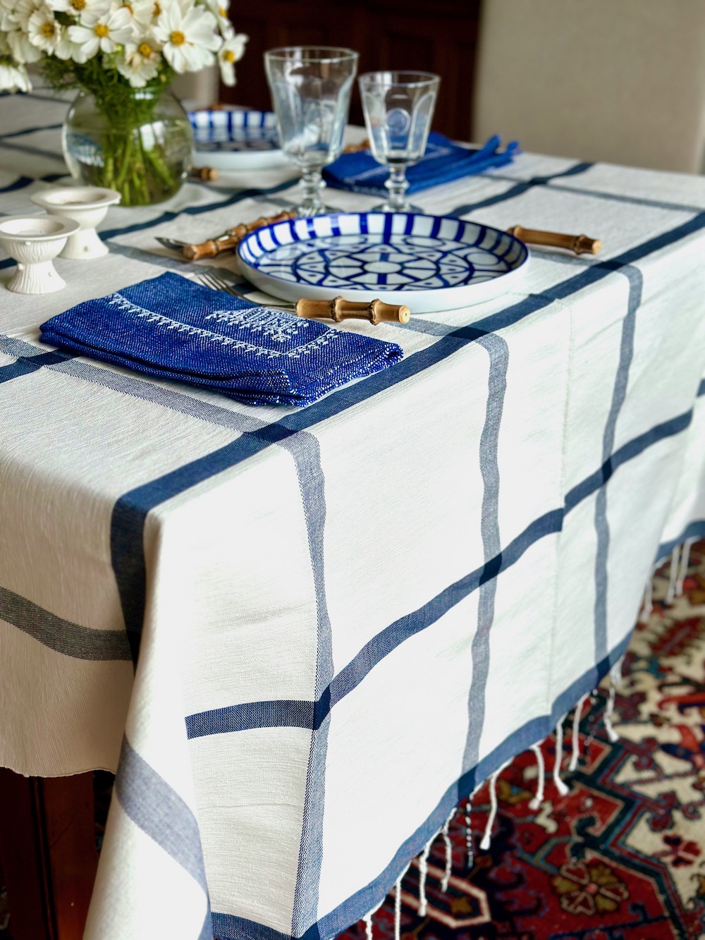 Windowpane Tablecloth - Image 4
