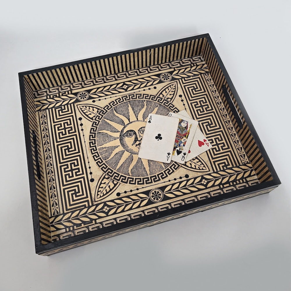 Soleil Decoupage Tray
