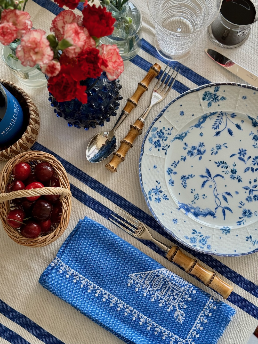 Fleuron Dinner Plate | Blue - Image 2