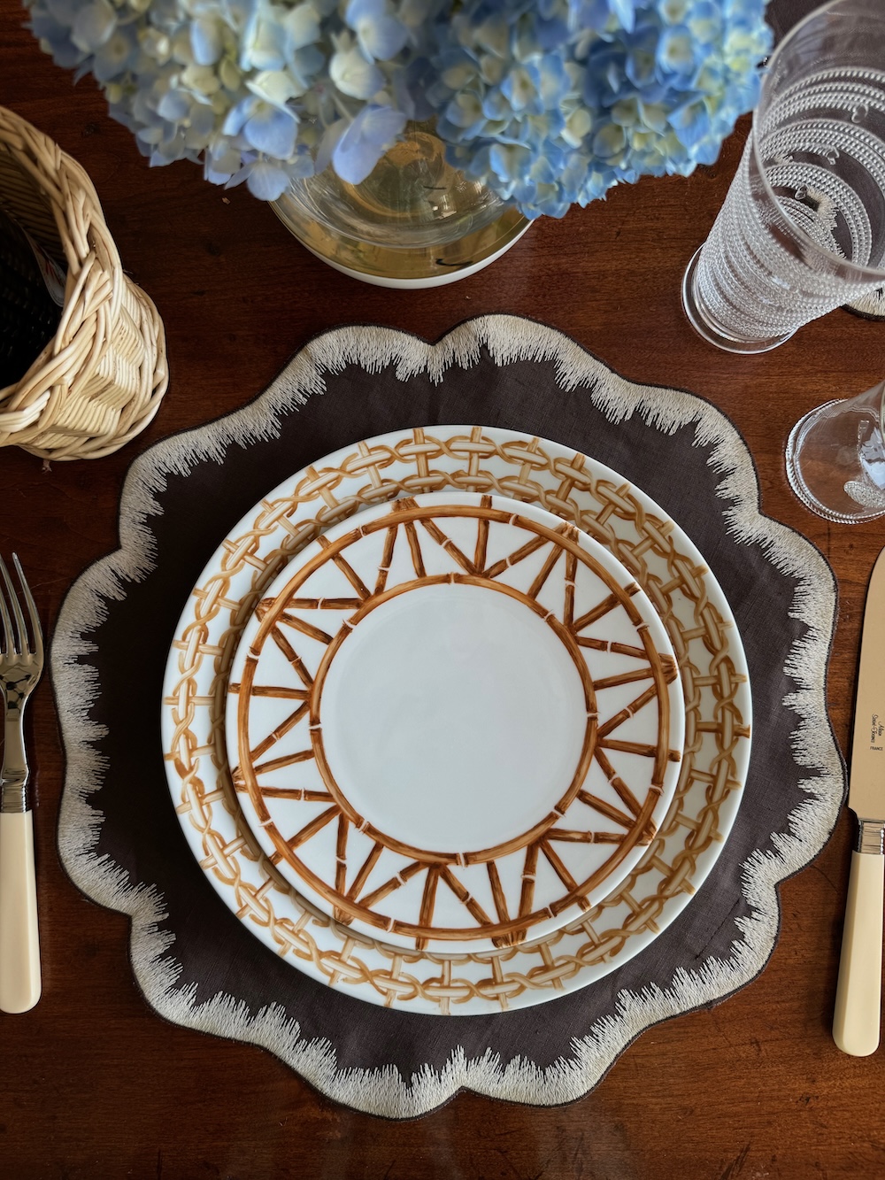 Feather Placemat - Brown - Image 3