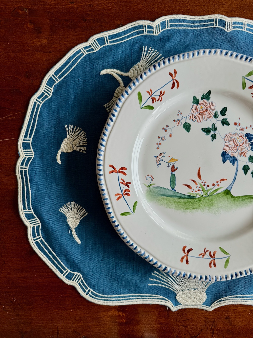 Chinese Garden Dinner Plate - Image 4