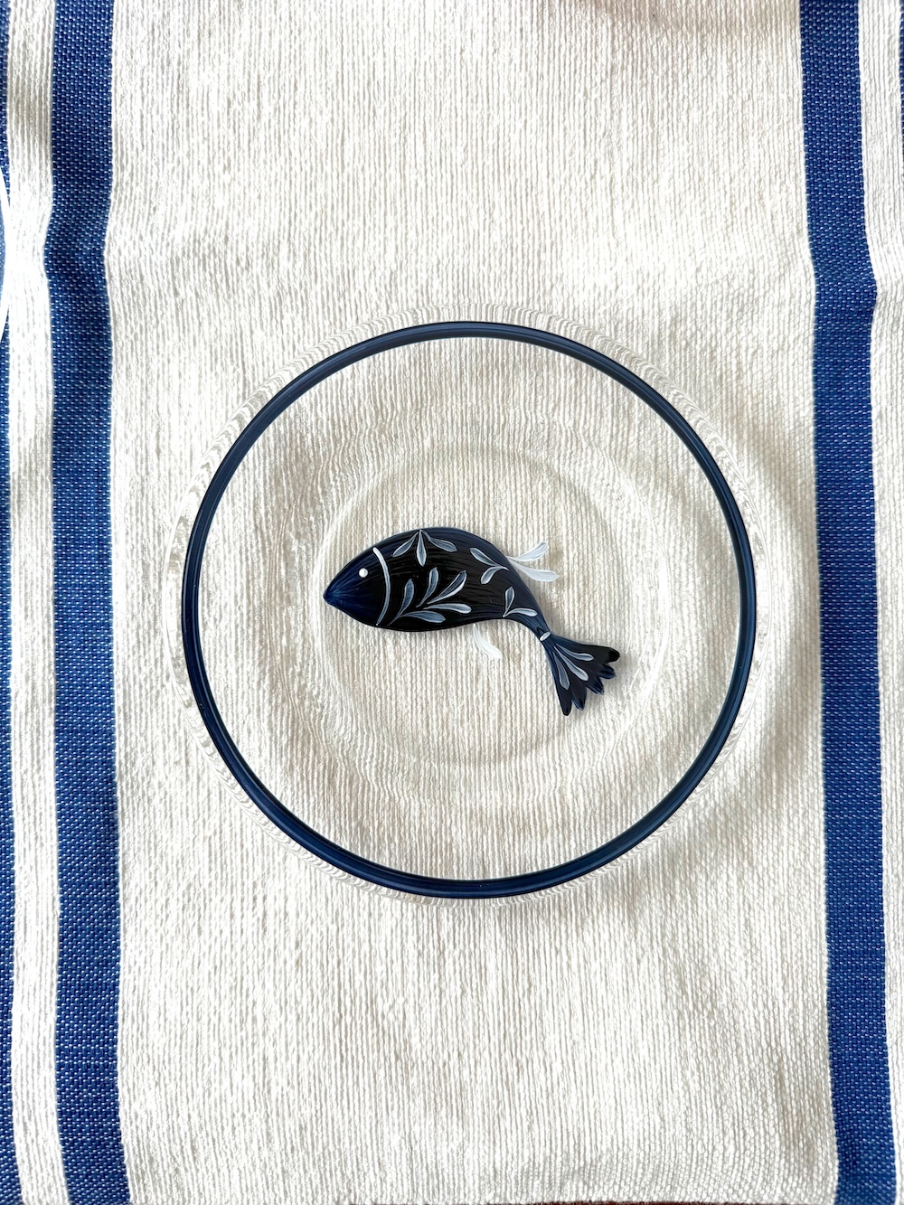 Sea Life Glass Canapé / Bread Plates - Set of 6 - Image 3