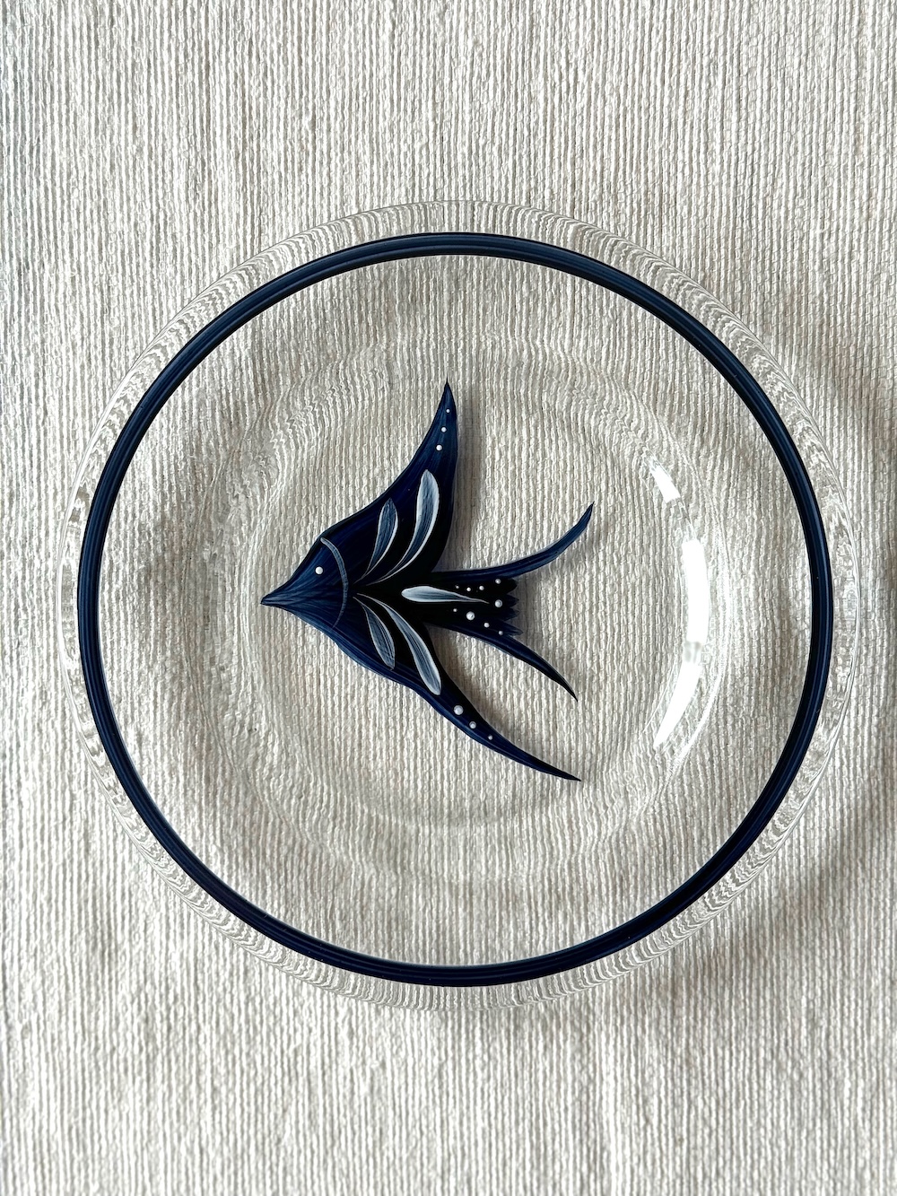 Sea Life Glass Canapé / Bread Plates - Set of 6 - Image 5
