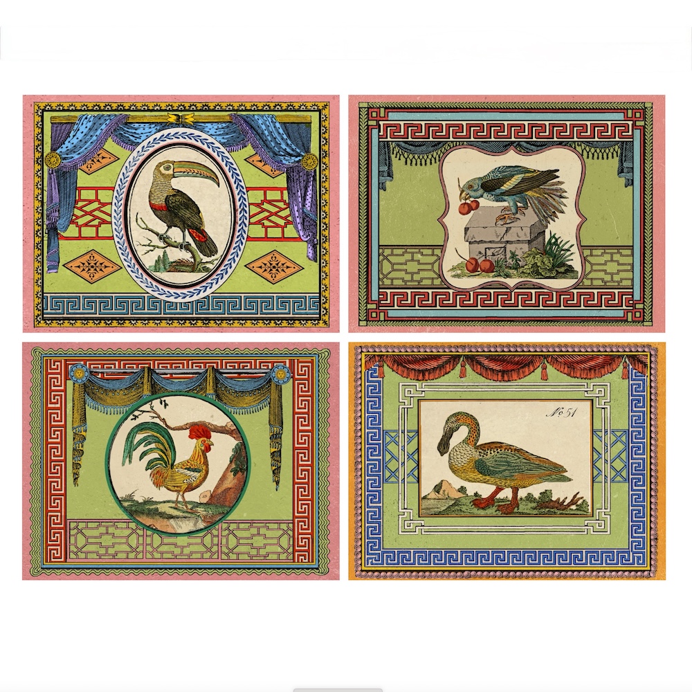 Aviarium cork backed placemats via Quintessence