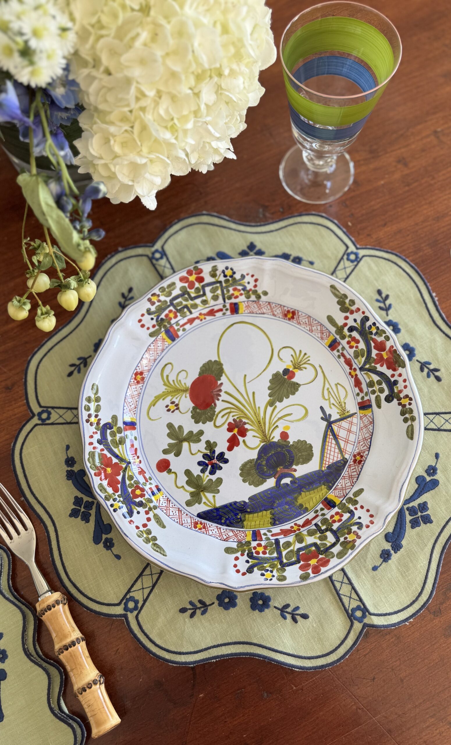 Carnation Placemat - Green - Image 4