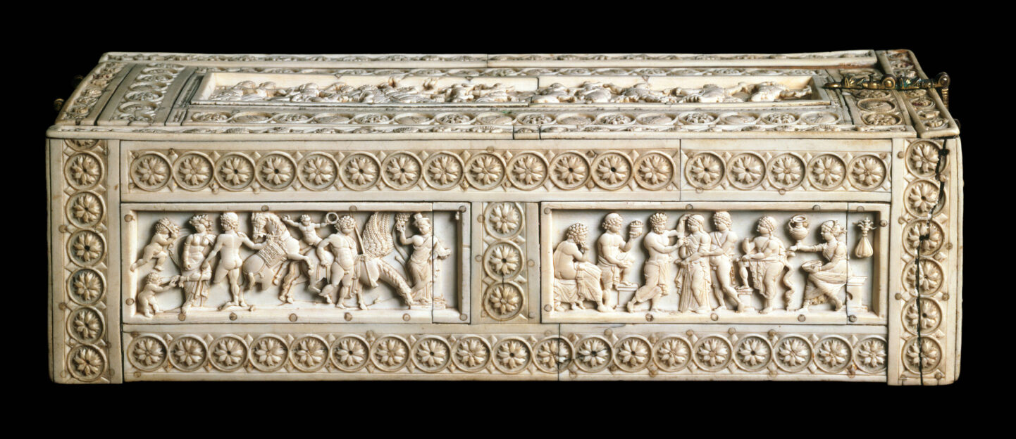 ‘Veroli Casket’ with mythological scenes, maker unknown, second half of the 10th century, Byzantine. © Victoria and Albert Museum, London. via Quintessence