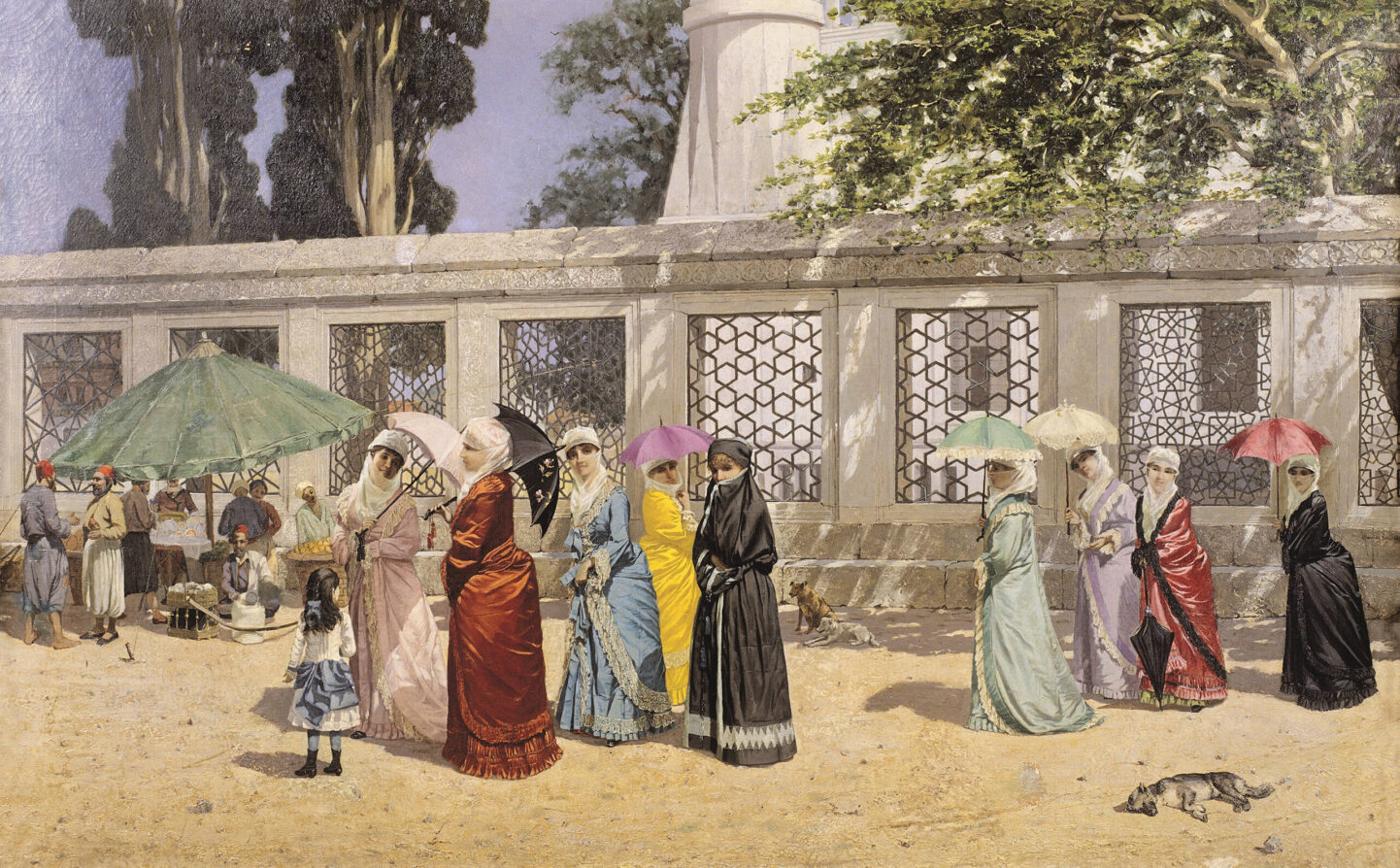 ‘Ladies Taking a Walk’, Osman Hamdi Bey, 1887. © Yapı Kredi Bank Collection. via Quintessence