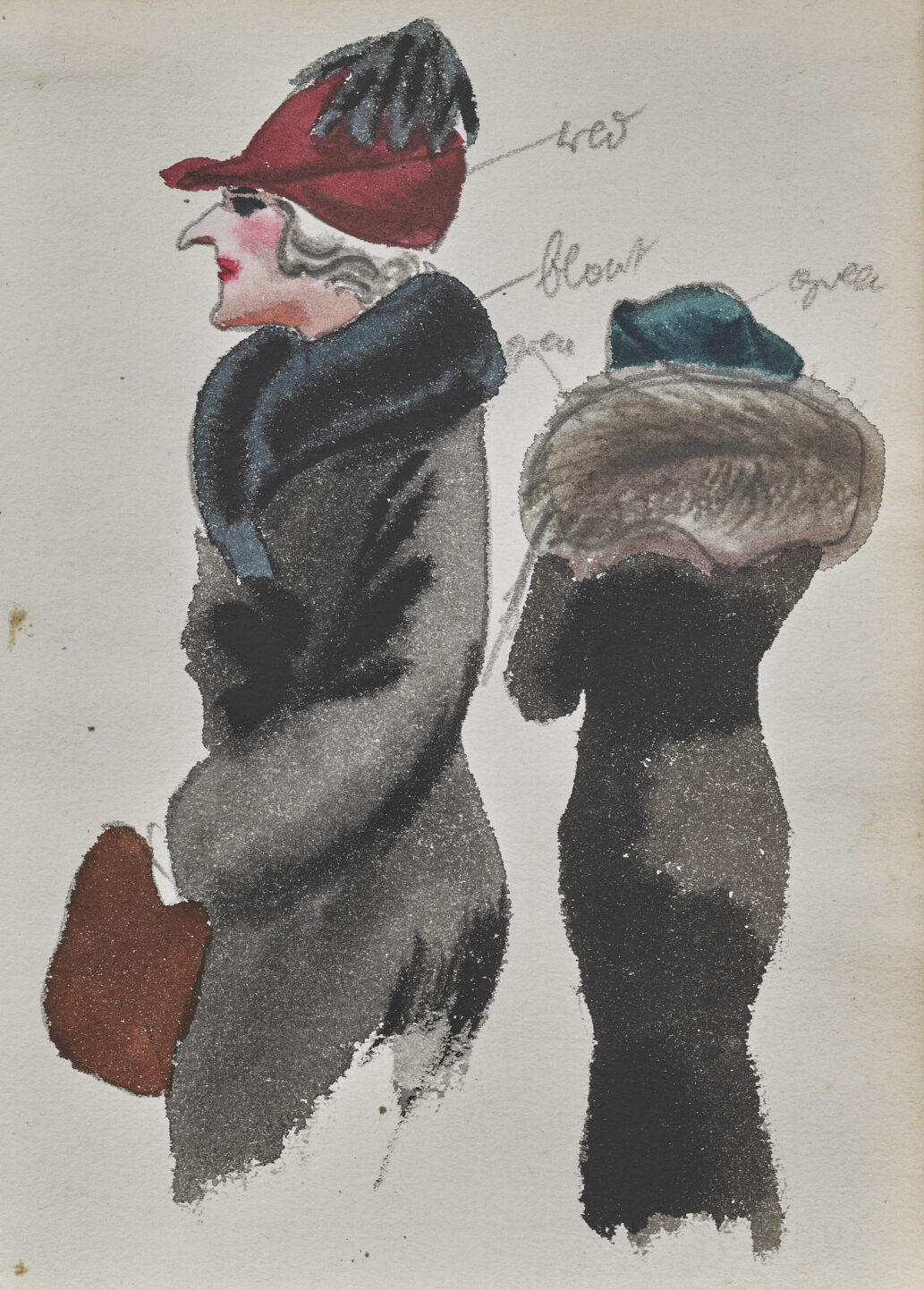 GEORGE GROSZ (1893-1959) Passersby, New York at Jeanne-Marie de Broglie auction at Christie's