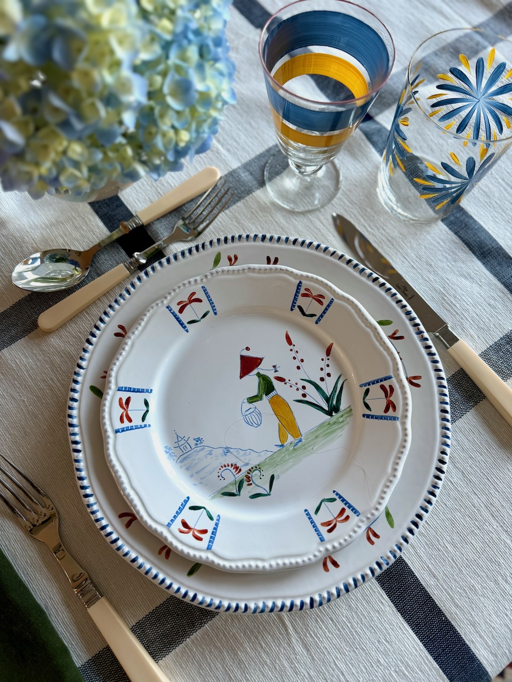 Chinese Garden Dinner Plate - Image 6