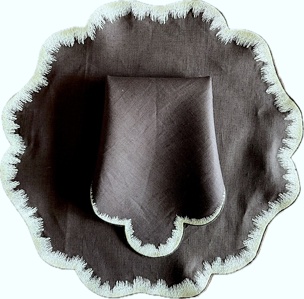 Feather placemat via Quintessence