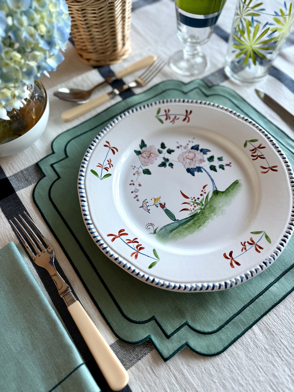 Chinese Garden Dinner Plate - Image 8