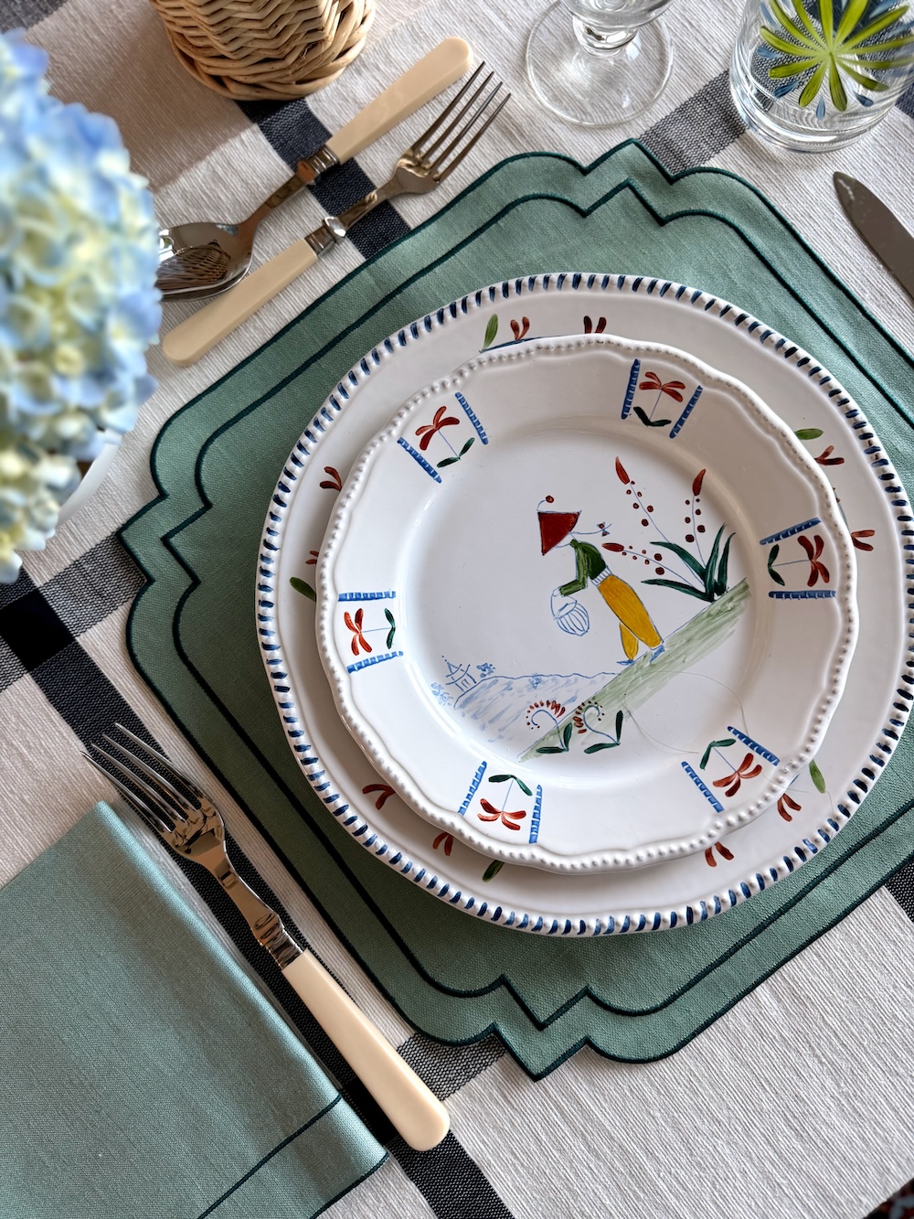 Chinese Garden Dinner Plate - Image 9