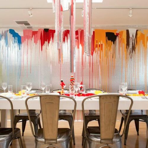 Doug Meyer designed dining room at Palos Verdes Art Center