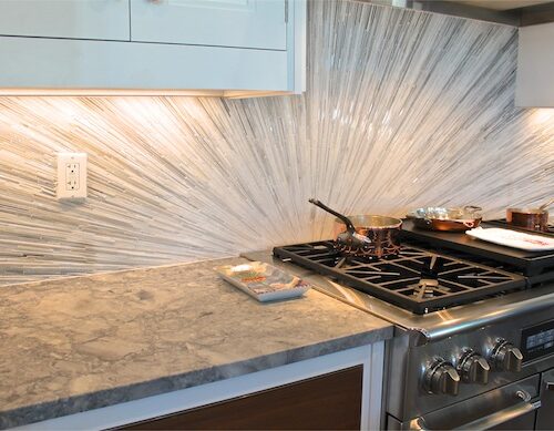 New Ravenna custom mosaic backsplash
