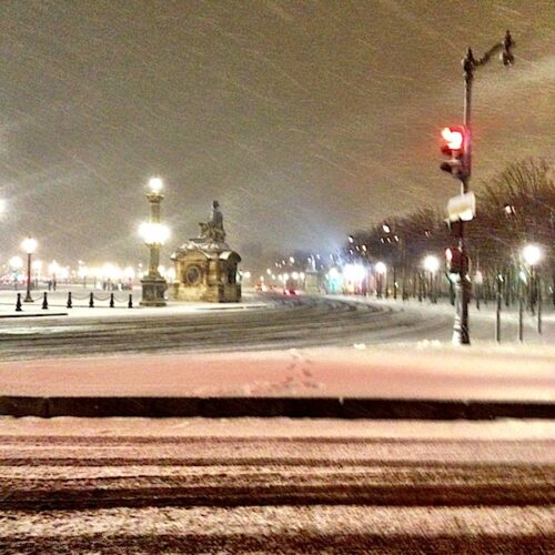 paris in snow